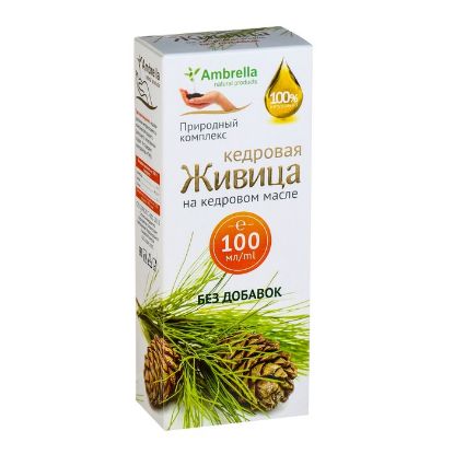Изображение Кедровая живица на кедровом масле без добавок, от холестерина, 100 мл