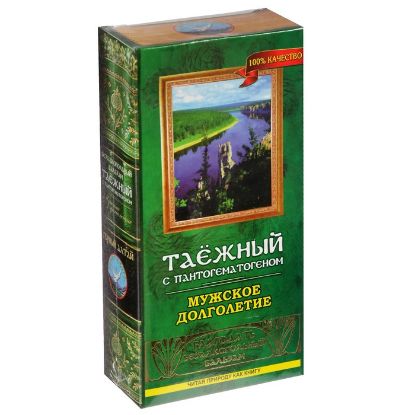 Изображение Бальзам безалкогольный «Таёжный» с пантогематогеном, мужское долголетие, 250 мл