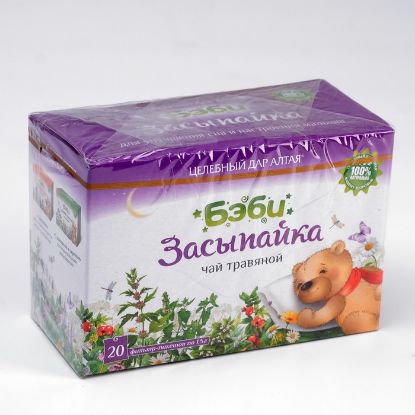 Изображение Чай травяной «Бэби» «Засыпайка» Целебный дар Алтая, упак. 20ф/п по1,5 г