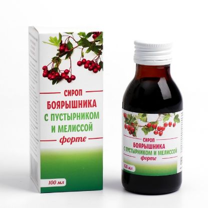Изображение Сироп боярышника с пустырником и мелиссой форте, 100 мл