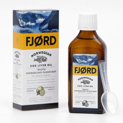 Изображение Норвежский рыбий жир из печени трески"FJORD"  200 мл