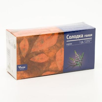 Изображение Солодка голая корни, 20 фильтр пакетов по 1.5 г