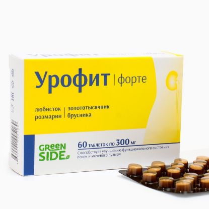 Изображение Урофит Форте улучшение функционального состояния почек, 60 таблеток по 300 мг