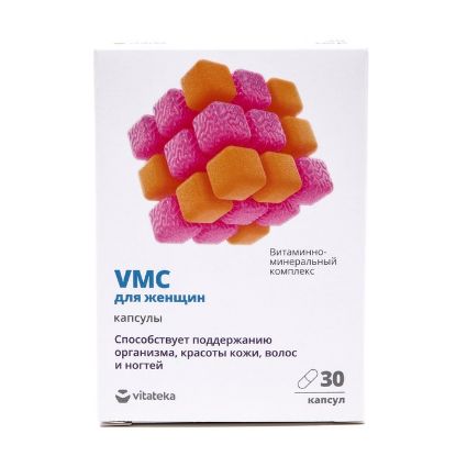 Изображение Витаминно-минеральный комплекс для женщин Витатека VMC, 30 капсул по 0.817 г