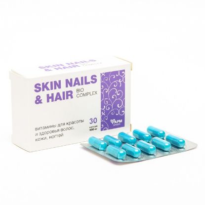 Изображение Витамины Skin Nails & Hair для красоты и здоровья волос, кожи, ногтей, 30 капсул