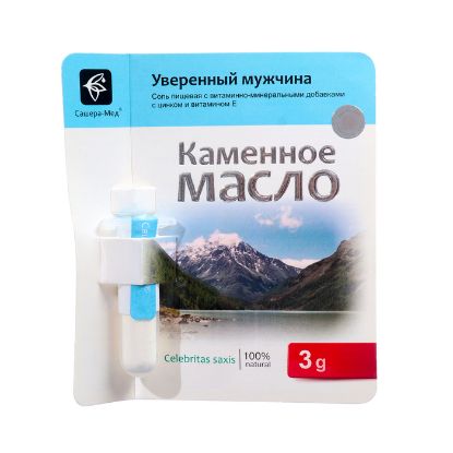 Изображение Каменное масло "Уверенный мужчина" с цинком и витамином Е, 3 г