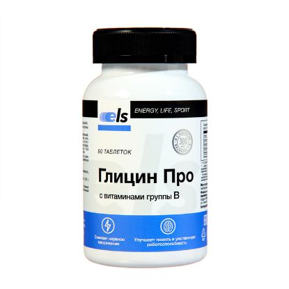 Изображение Глицин Про с витаминами группы В, 90 таблеток * 0,6 г
