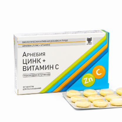 Изображение Цинк + Витамин С Арнебия, 30 таблеток