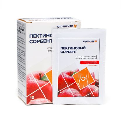 Изображение Пектиновый комплекс "ЗДРАВСИТИ" со вкусо яблока, 10 саше-пакетов